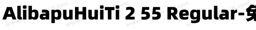 AlibapuHuiTi 2 55 Regular字体转换